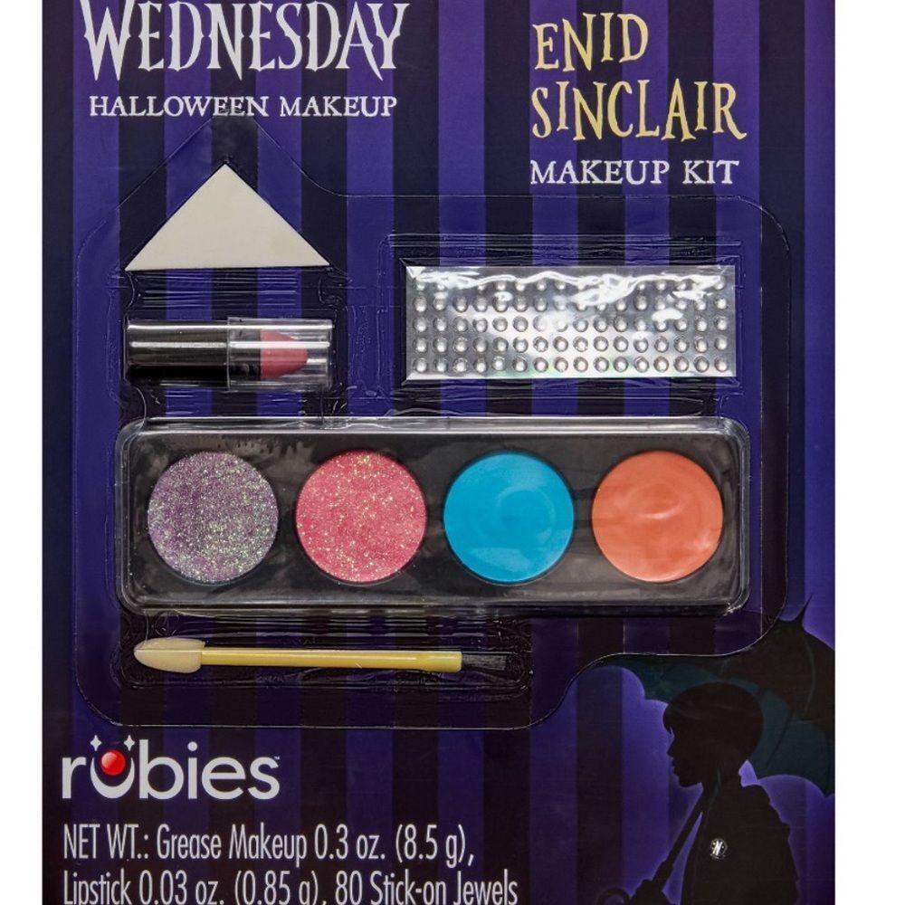 Rubie's Enid Sinclair Eyeshadow Kit - Pink, Blue, Orange Halloween Makeup